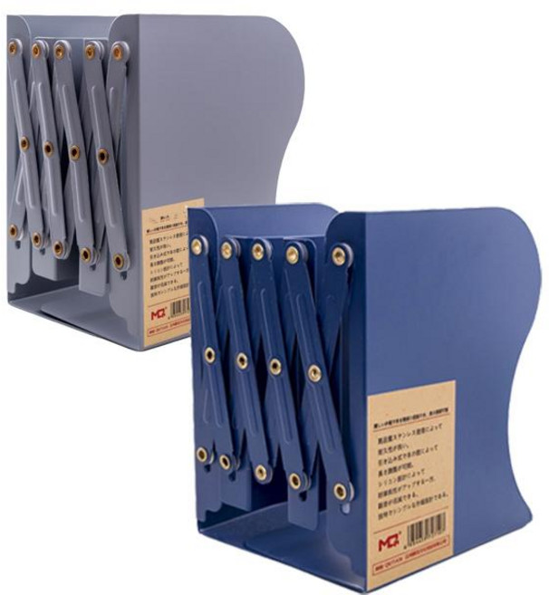 영스타 철재 자바라 책꽂이 길이조절 접이식 슬라이드 인테리어, 1개