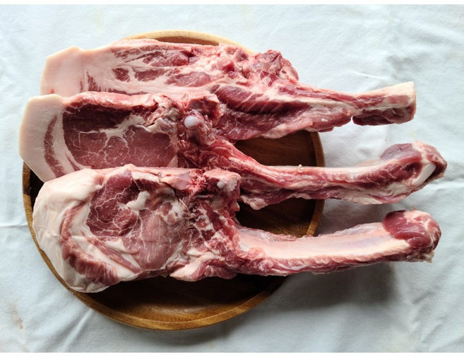 제주흑돼지 프렌치렉 숄더렉 1kg (산지직송 진공포장 돈 토마호크), 720g (뼈2대), 1개