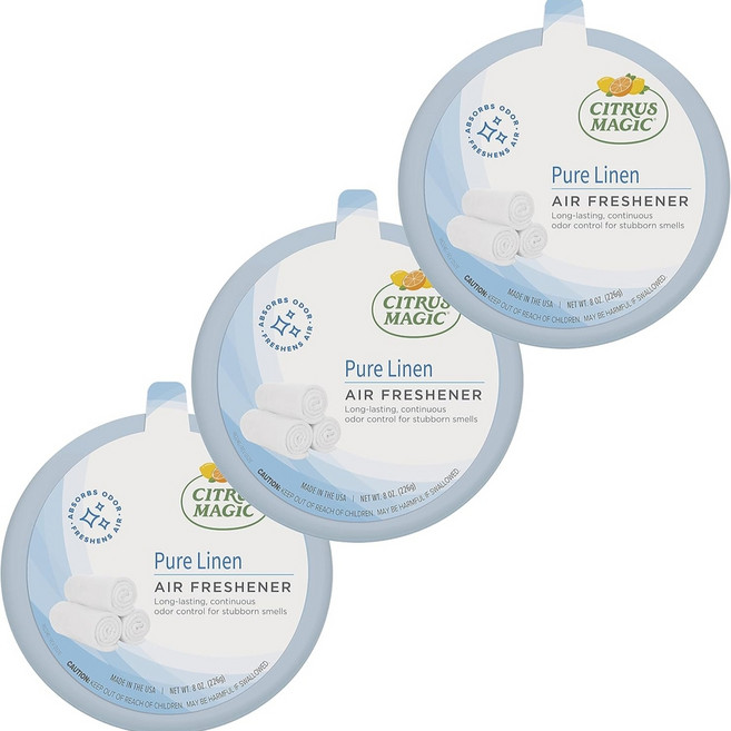 시트러스 매직 냄새 흡수형 고체 방향제 린넨향 3개, 226g