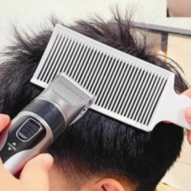 셀프헤어컷 바리깡빗 커트빗 셀프이발 가이드빗 그라데이션 M50453, 1개, 플라워