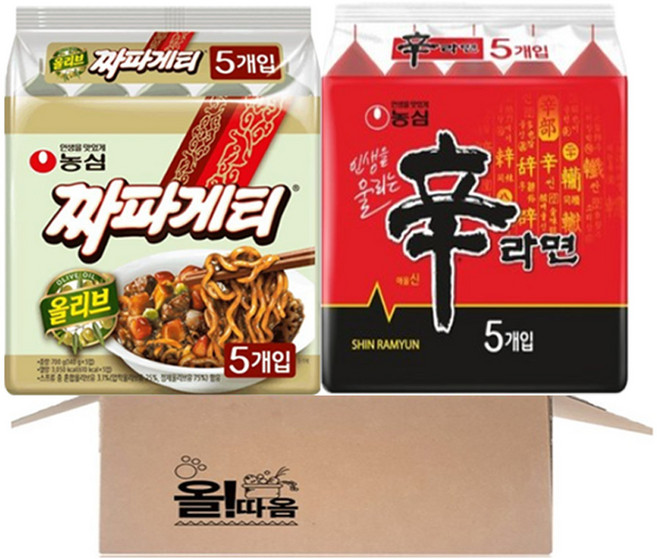 농심 신라면 짜파게티 멀티팩, 30개