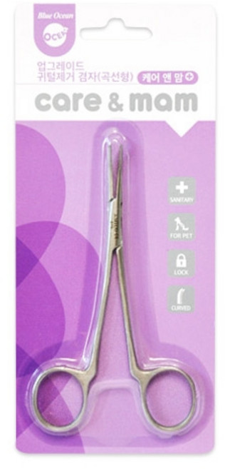 케어앤맘 업그레이드 겸자가위 곡선형 lif*4529MB, 본상품선택, 1개
