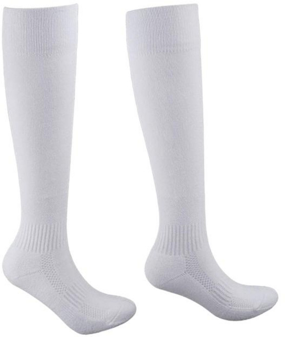 펜싱 양말 긴 미끄럼 방지 섬유를위한 펜싱 양말 편안한 보호 펜싱 스타킹 에페 청소년 소녀 축구 호일을위한, 하얀색, 섬유