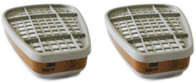 3M 6001k 방독 정화통 마스크 가스 냄새 차단, 1개, 3M 방독 정화통 6001K (1봉지2EA)