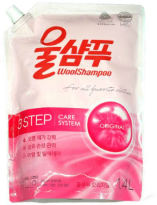 울샴푸 오리지널 울세제 리필, 1.4L, 3개