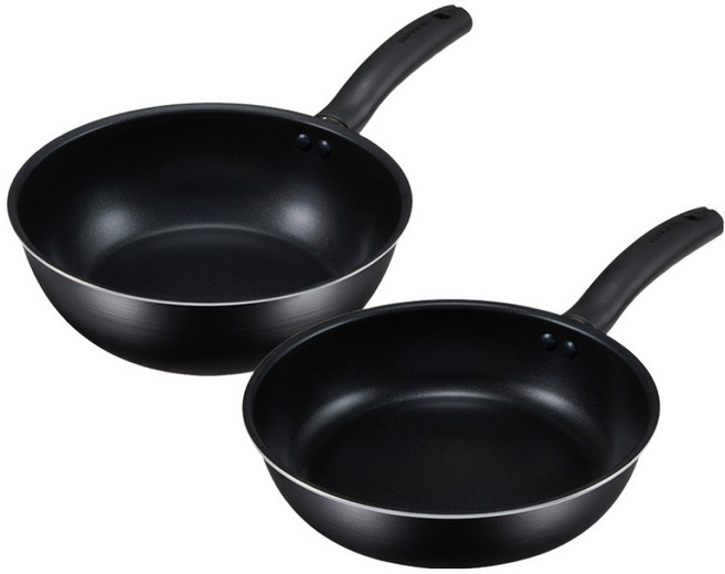해피콜 인덕션 트윈쿡 프라이팬 24cm + 궁중팬 24cm 세트, 1세트