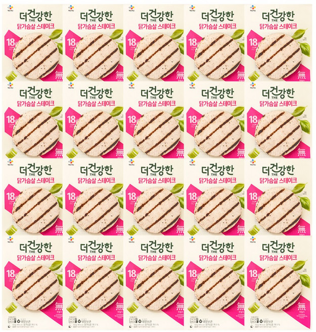 cj제일제당 더 건강한 닭가슴살 스테이크, 100g, 20개