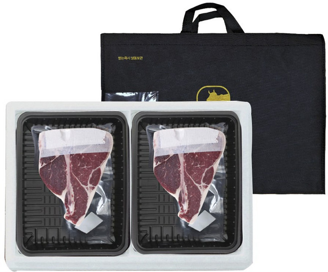 [에이원미트]포터하우스 선물세트 (2팩 총 1.4kg 이상 포션버터 증정), 단품