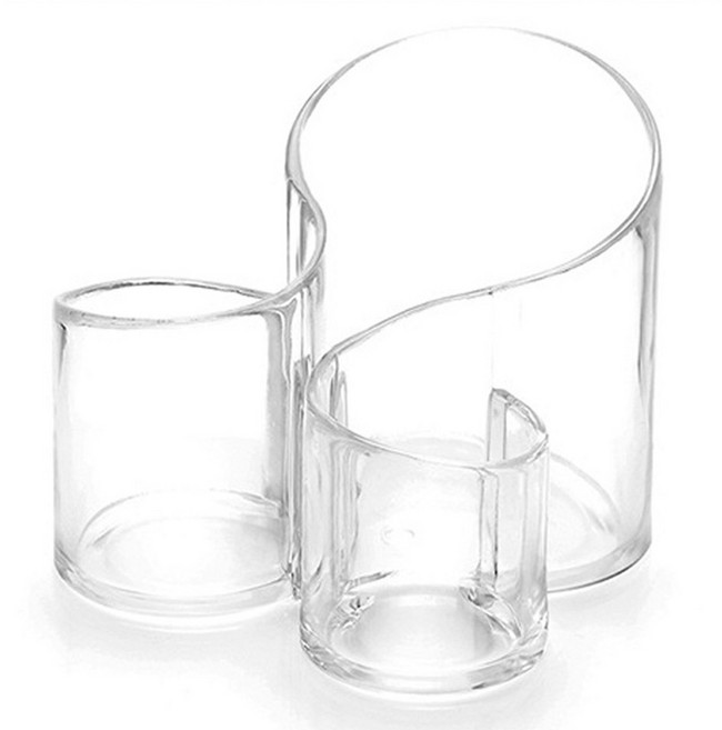 부자오빠 3구 원형 브러쉬 펜슬정리함, 1개