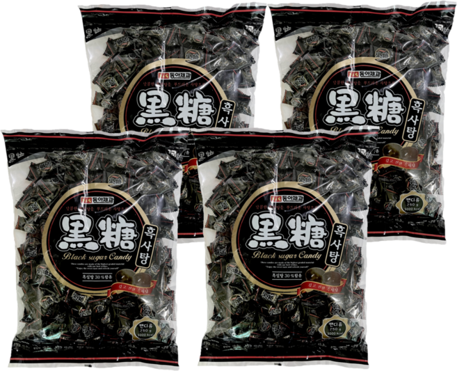 동아제과 흑사탕, 750g, 4개