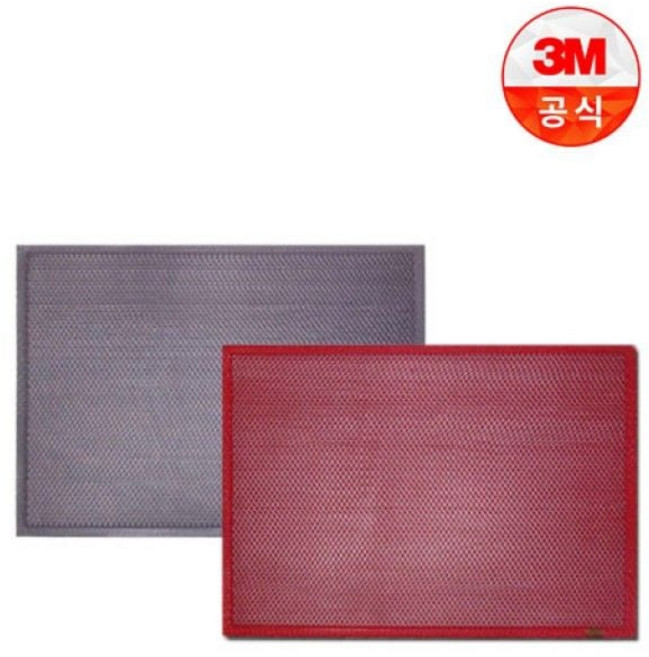 3M 미끄럼방지 엔트랩 욕실매트 90 x 60, 레드, 1개
