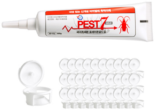 페스트세븐 겔 + 원터치먹이통 100p, 1세트, 300g