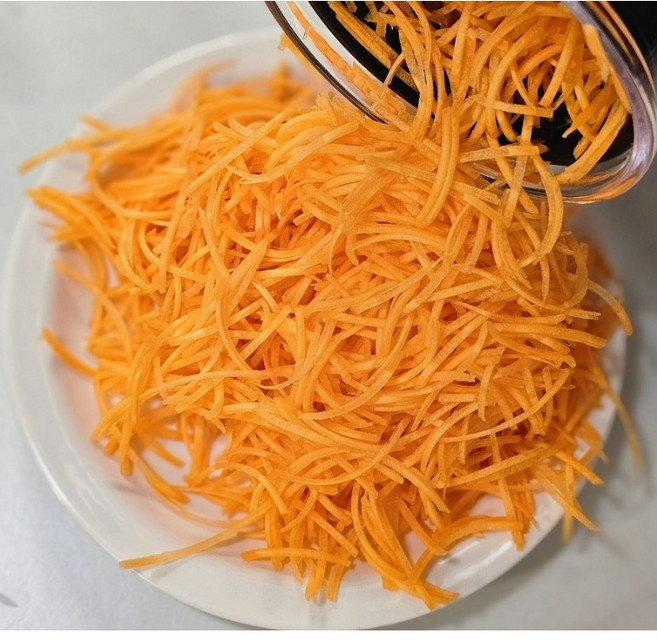 당근채 손질당근 당근슬라이스 김밥 잡채용 김장 라페 채당근 썬당근 샌드위치, 1개, 2kg