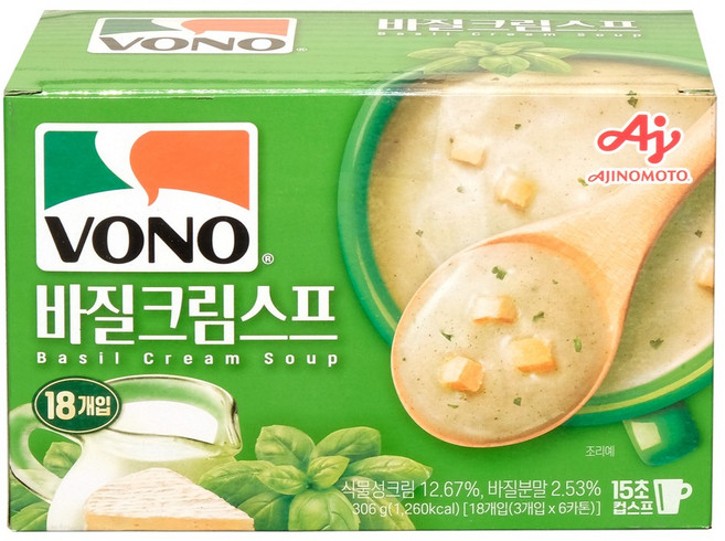 보노 바질 크림스프, 306g, 1개
