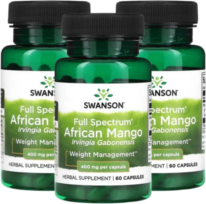 Swanson Full Spectrum 아프리카 망고 다이어트보조제 400mg 캡슐 60정 3 SET - 쿠팡