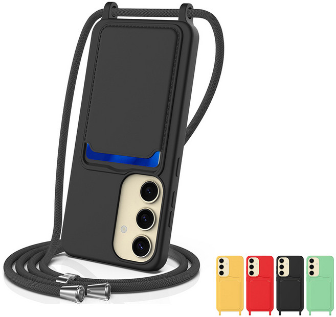 갤럭시 S26 울트라 플러스 카드수납 목걸이 스트랩 실리콘 케이스 1211