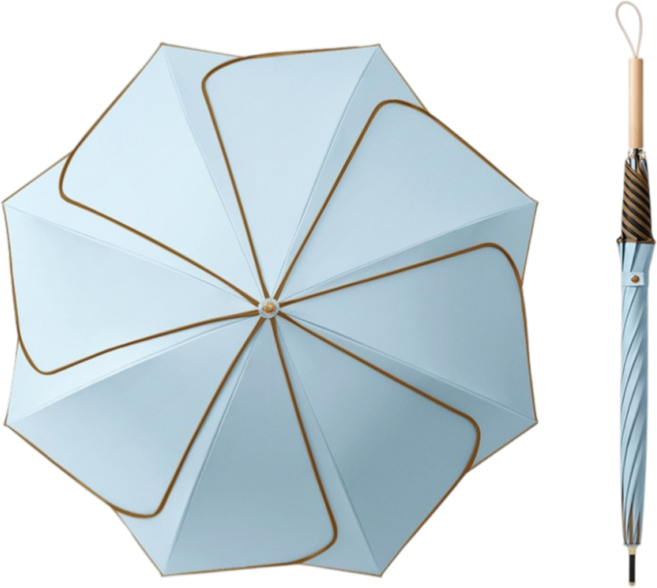 울이즈쿨 예쁜 파스텔 꽃잎 장우산 가벼운 여성용