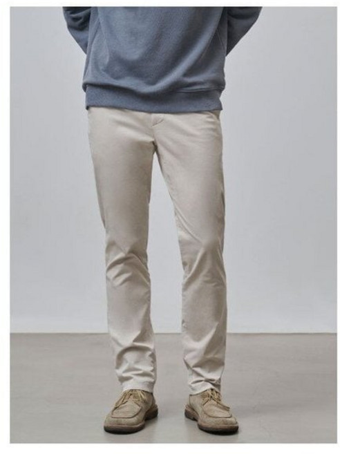 빈폴 [Essential] 가을 치노 슬림 팬츠 - 아이보리 (BC4721E010) 남성 출근복 캐주얼 바지