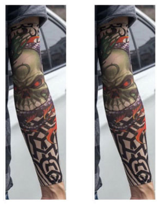 와이지알씨 타투 팔토시 모음 2개 세트 문신 무봉제 자외선 차단 쿨토시 패션, W36번