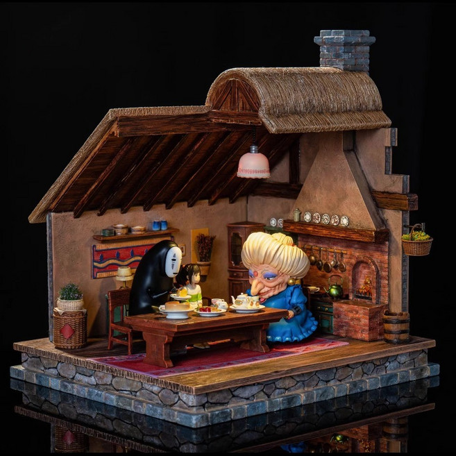 宮崎駿動漫主題擺件 可愛療癒造型公仔 創意個性裝飾禮品, 1個, 【圖中九款】隨機一款,彩盒裝