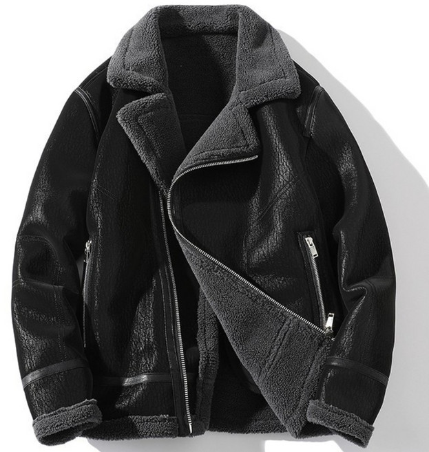 쥬엔리치 M-5XL 남자 무스탕 빅사이즈 스웨이드 남성 자켓 JR43