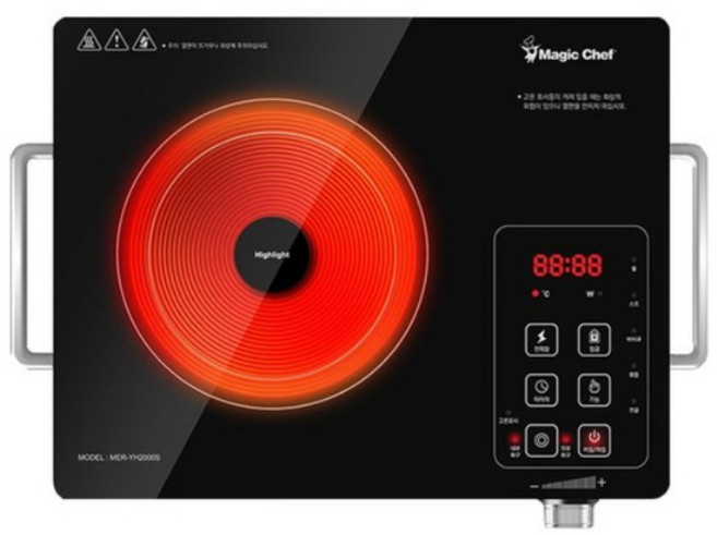 매직쉐프 핫플레이트 전기레인지 1구, MER-YH2000S, 일반형