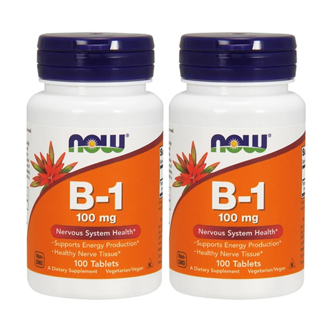 나우푸드 B-1 100mg 타블렛, 2개, 100정 - 쿠팡