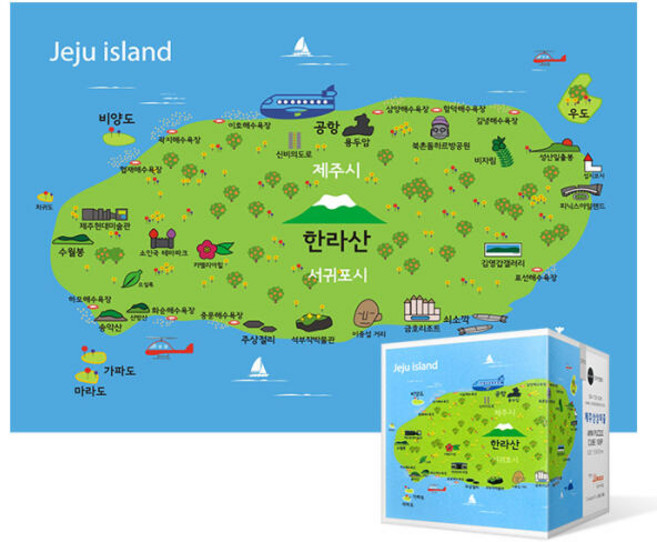 108피스 직소퍼즐 - 제주 지도 (미니)