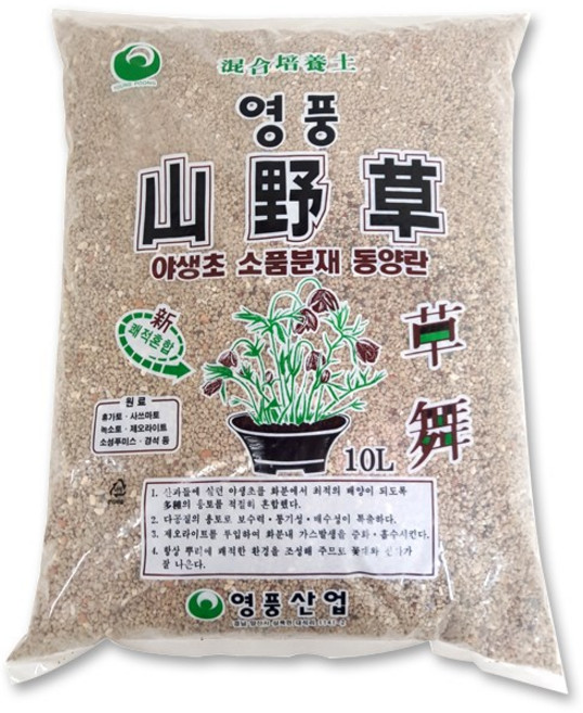 담쟁이가든 영풍 산야초 10리터 야생초 다육 분갈이, 1개, 10L