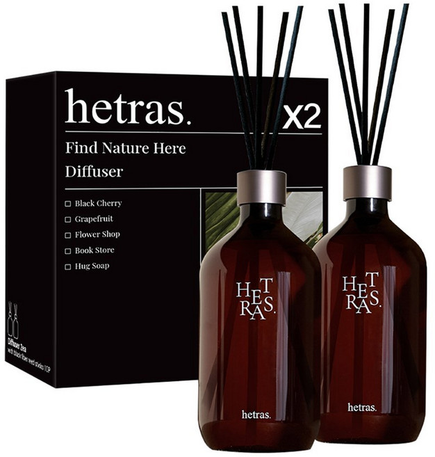 韓國 Hetras. 香氛 擴香 居家香氛 2入組, 2件, 500ml, NO.10沐浴鬱金香, 500ml x 2件