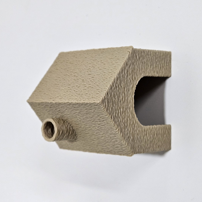 반짝CR 3D 굴뚝하우스 M사이즈 아성체~준성체용 크레스티드 게코 도마뱀 은신처 소동물 파충류 용품 사육장 꾸미기, 우드M, 1개