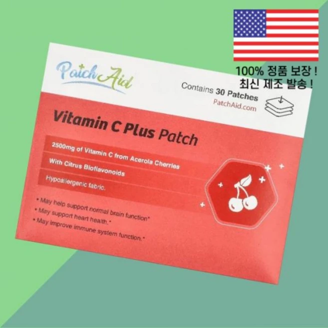 패치에이드 비타민C 비타민씨 비타민시 플러스 패치 30 PatchAid Vitamin C Plus Patch Patches, 1개 - 쿠팡