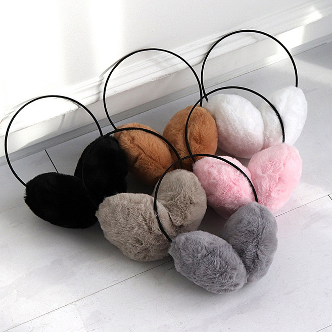 겨울 방한 부드러운 털 귀마개