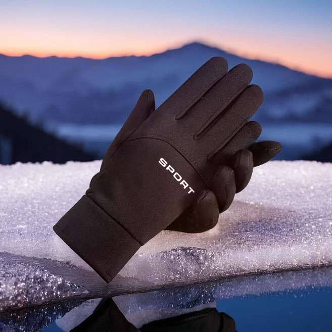 바겐플래닛 등산장갑 기모 방수 터치 레저 방한장갑, 1개