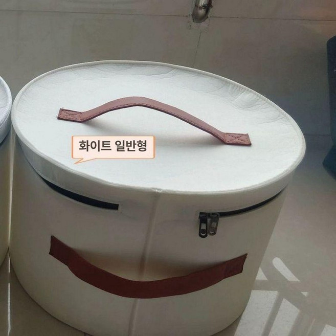 모자보관함 여행용 대형 밀짚모자 케이스 정리 페도라, 1개, 어깨끈 미포함 화이트 소형 40x26cm