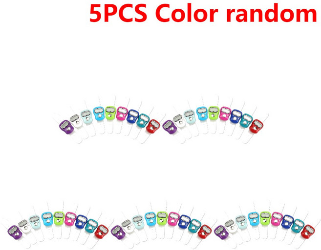 0 99999 손가락 카운터 링 5 디지털 LED 전자 휴대용 탈리 클리커 이슬람 TASBIH 구슬 0PCS, 5PCS Color random