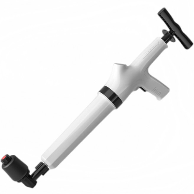 高壓式管道疏通器 馬桶疏通器 水槽疏通器 通管器, 白色