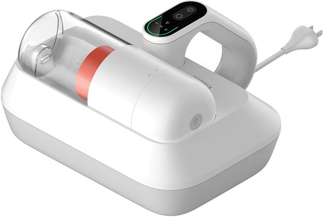 旋風吸力除塵蟎 透明集塵杯 智慧螢幕顯示 紫外線殺菌 輕巧機身, 小米除螨機pro, 白色