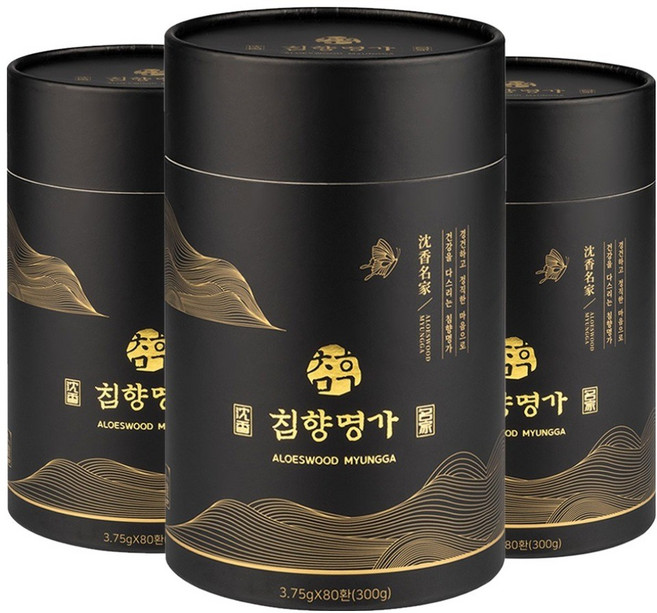 침향명가 명품 수 침향환 + 쇼핑백, 300g, 3개