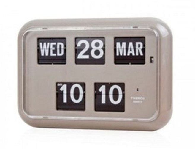 트웸코 캘린더 벽 플립시계 QD-35 (Gray), 색상