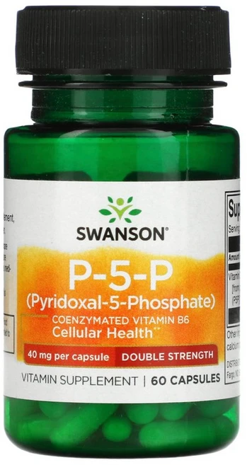 Swanson P-5-P 40mg 캡슐 60정 Swanson (스완슨), 40 mg, 1개 - 쿠팡