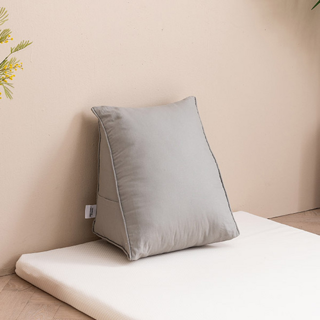 삼익가구 허그 삼각 등받이 쿠션 헤드 쿠션 소형 중형 대형, 라이트그레이