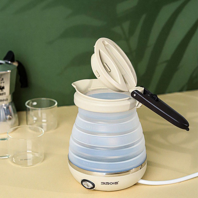 키친아트 휴대용 폴딩 전기 포트 600ml - 접이식 캠핑 케틀, 키친아트 폴딩 포트, 1개