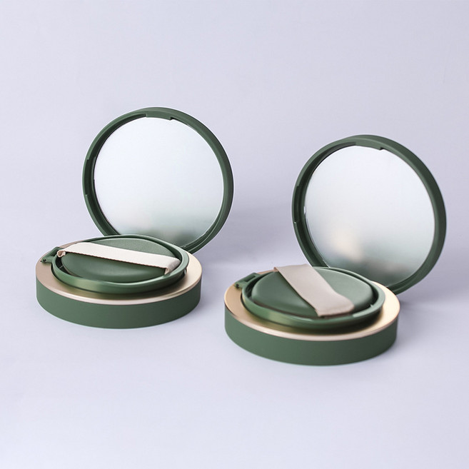 휴무드 메쉬 스펀지 에어 쿠션 케이스 공병, 1개, 그린(스펀지)