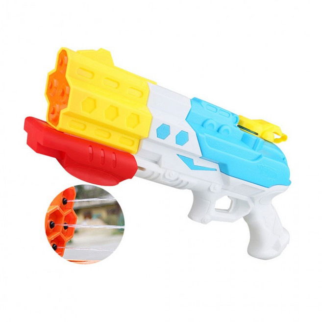 물놀이 수압 강력 물총 압축 워터건, 익스트림 4구물총, 1개