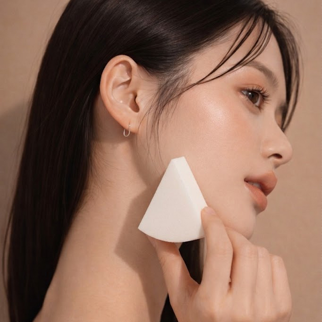 벨솝 고급형 하이드로 메이크업 스펀지 퍼프, 12개, 화이트