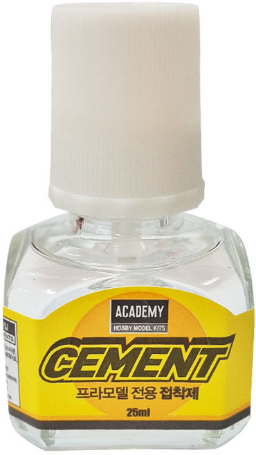 아카데미과학 CEMENT 프라모델 전용 접착제 붓형 25ml 15901