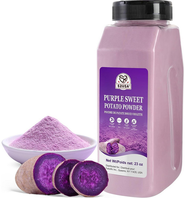 52USA 우베파우더 우베가루 자색 고구마 분말 652g 고구마라떼, 1개