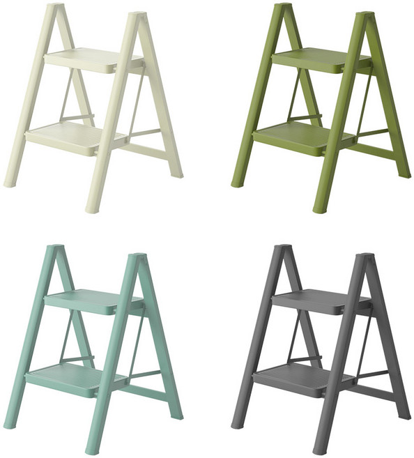 [리퍼] 가정용 접이식 사다리 A11 plus 2단 KLA-3944 세차 청소 인테리어 발판 스툴, 스타베이지