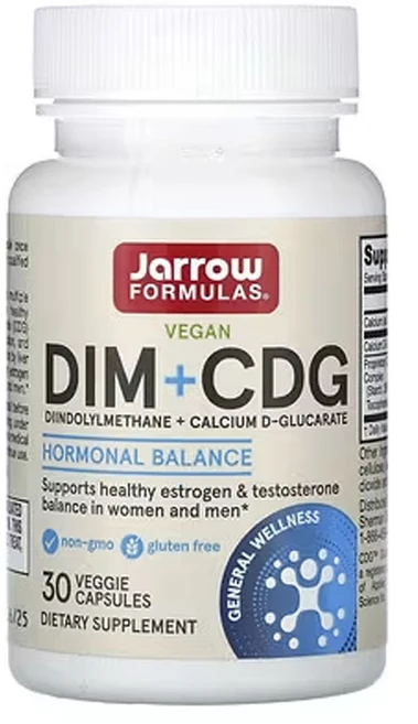 자로우포물러스 DIM + CDG 강화된 해독 포뮬라 베지 캡슐 30정, 1개 - 쿠팡